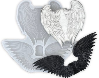 Dual Angel Wings For Cross Mounting - Silicone Mold