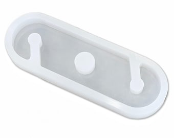12x3.5x1&quot; Wine Caddy Mold For Epoxy Resin - Style 2 - Silicone Mold For Wine Glass Holder