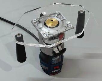 Bosch Colt (PR10E/PR20EVS/gkf125cen/gkf18v-25n/glf18v-8) palm/trim router base plate - two handle