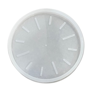 12x1&quot; Deep Clock Silicone Mold For Epoxy Resin - 12&quot; Clock Mold Style 1