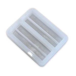 6x2x1&quot; Dual Block Stand Mold For Epoxy Resin - Business Cards, Sign Or Photo Holder Mold