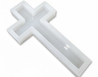 12x6x1" Cross Silicone Mold For Epoxy Resin - Medium Cross Mold