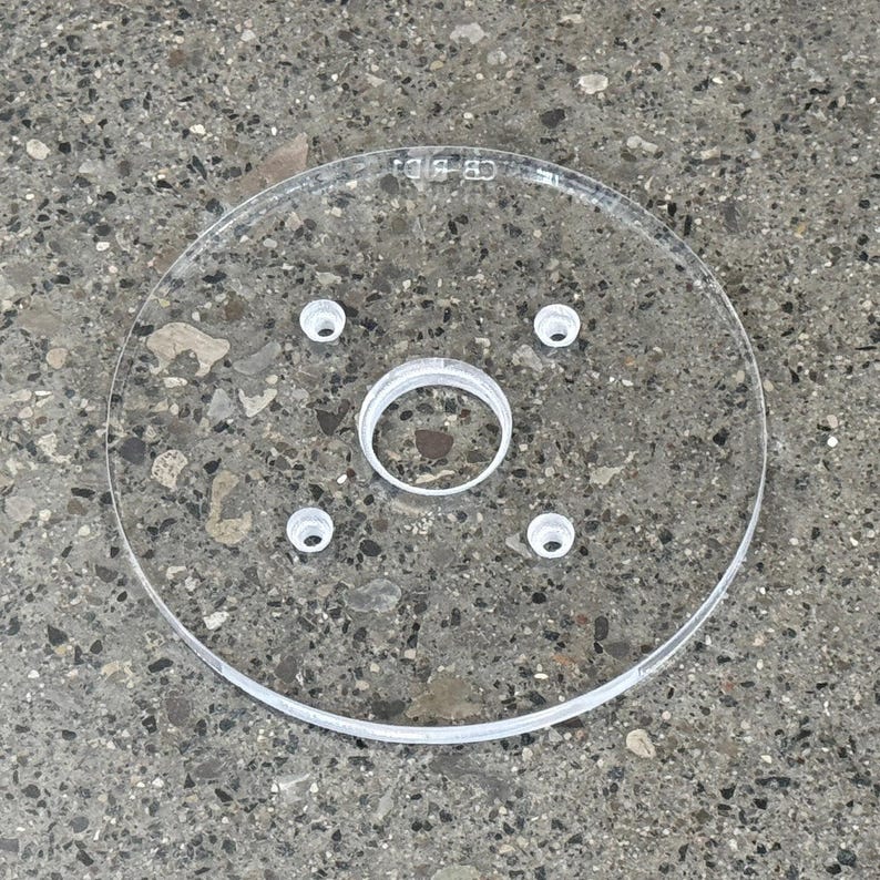 Ridgid (R2400/R2401/R24012/R860443B/R860444B) Palm/Trim Router Base Plate - 6" Round