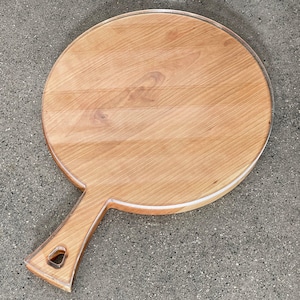19.5x14&quot; Round Charcuterie Board With Handle Acrylic Router Template