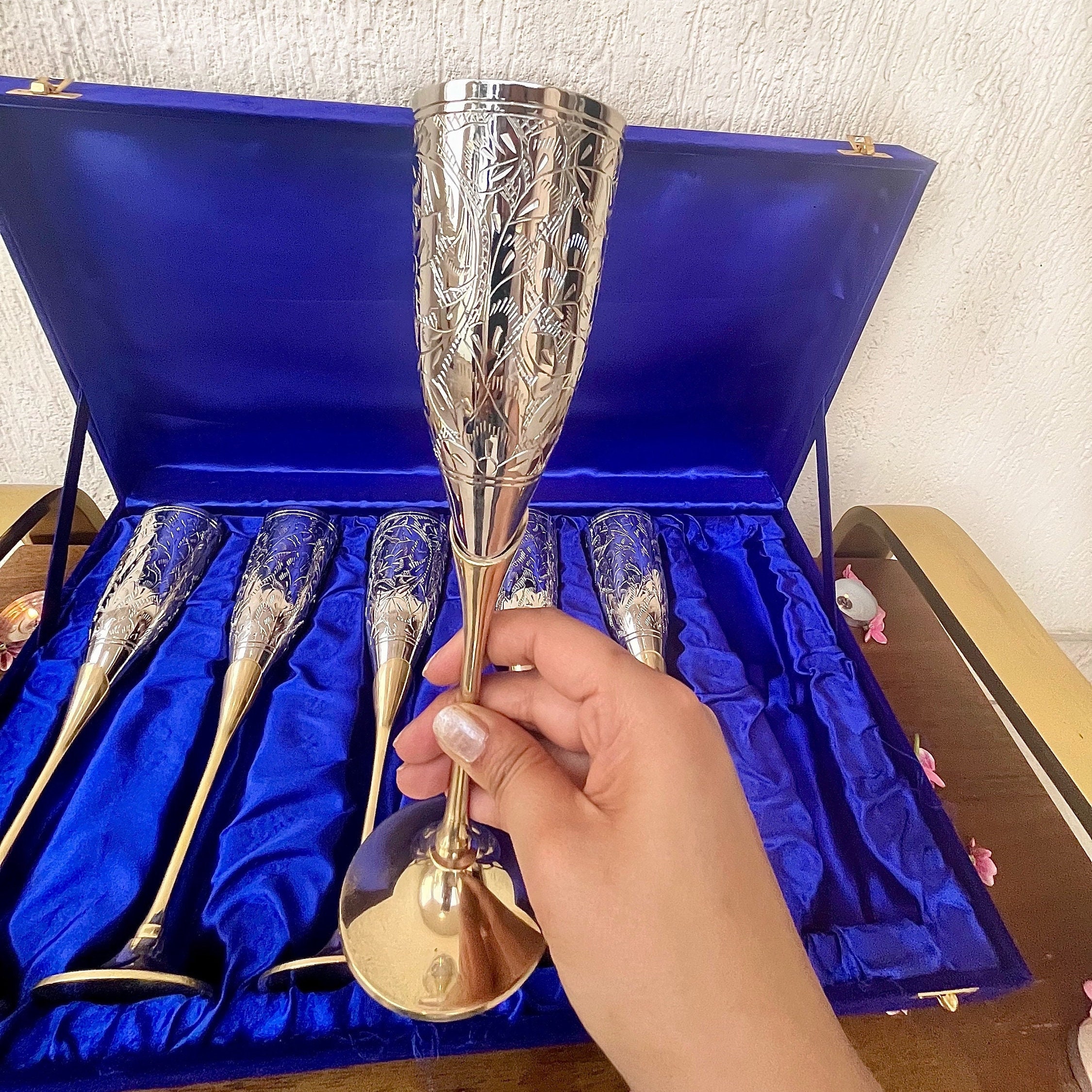 1940 Champagne Glass - Etsy