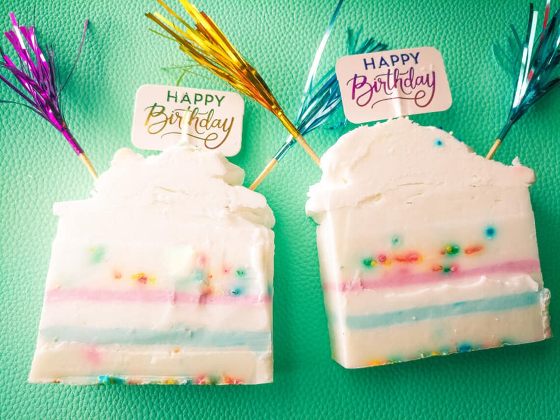 Confetti Cake Soap Bar Birthday Soap Happy Birthday Gift Etsy