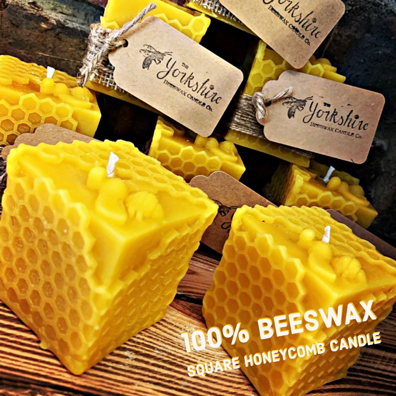 Pure & Natural Beeswax Candles. Hand Crafted, Clean Burning, Long ...