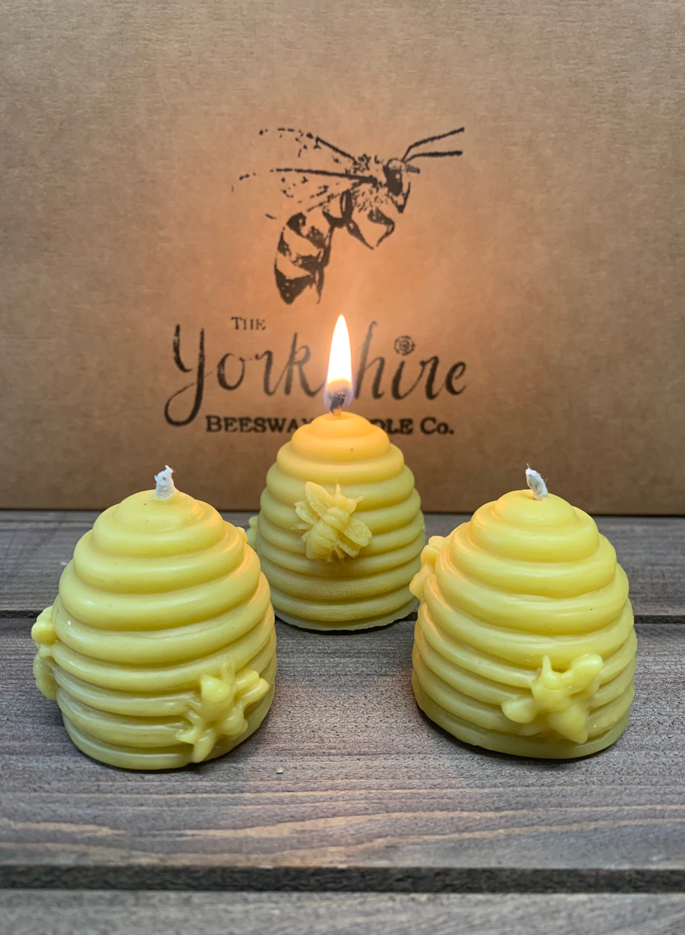 3 BEE Hive Candles Etsy