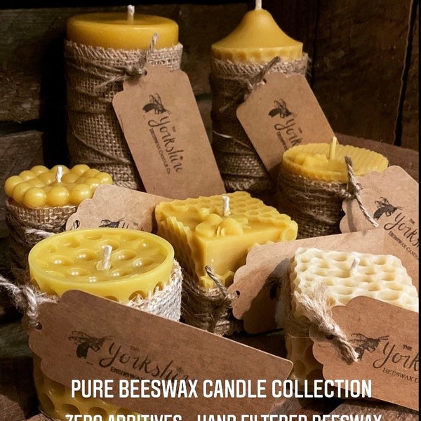 Yorkshire Beeswax Pillar Candles