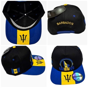 Barbados  flag snapback caps