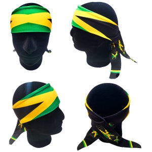 Jamaica flag headbands