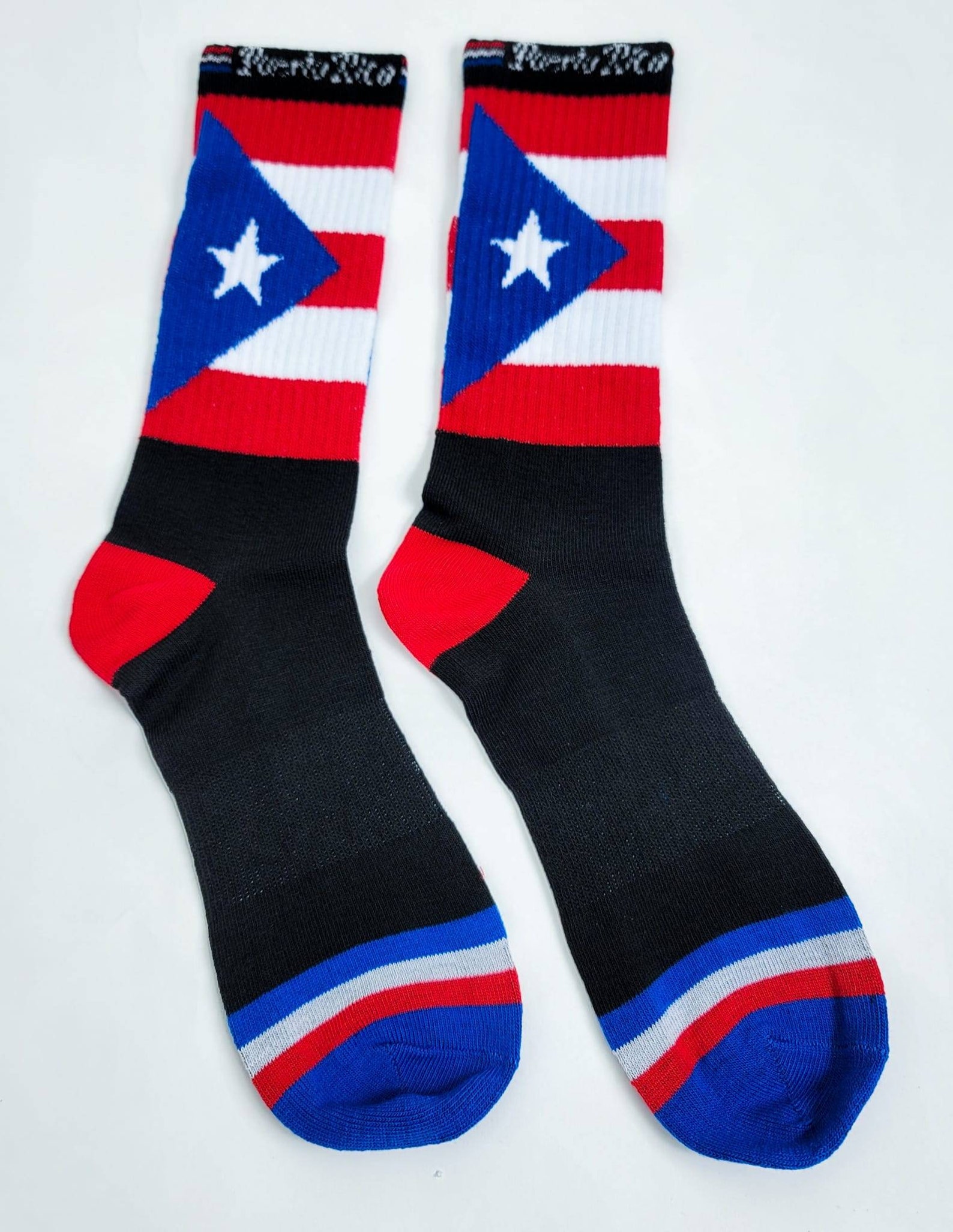 Puerto Rico Flag Crew Socks Etsy