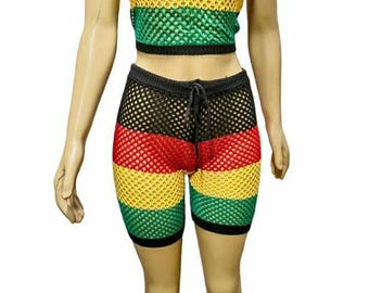 Rasta mesh women outfit