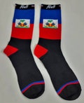 Haiti flag crew socks