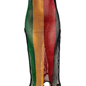 Rasta Mesh Dress, cover up