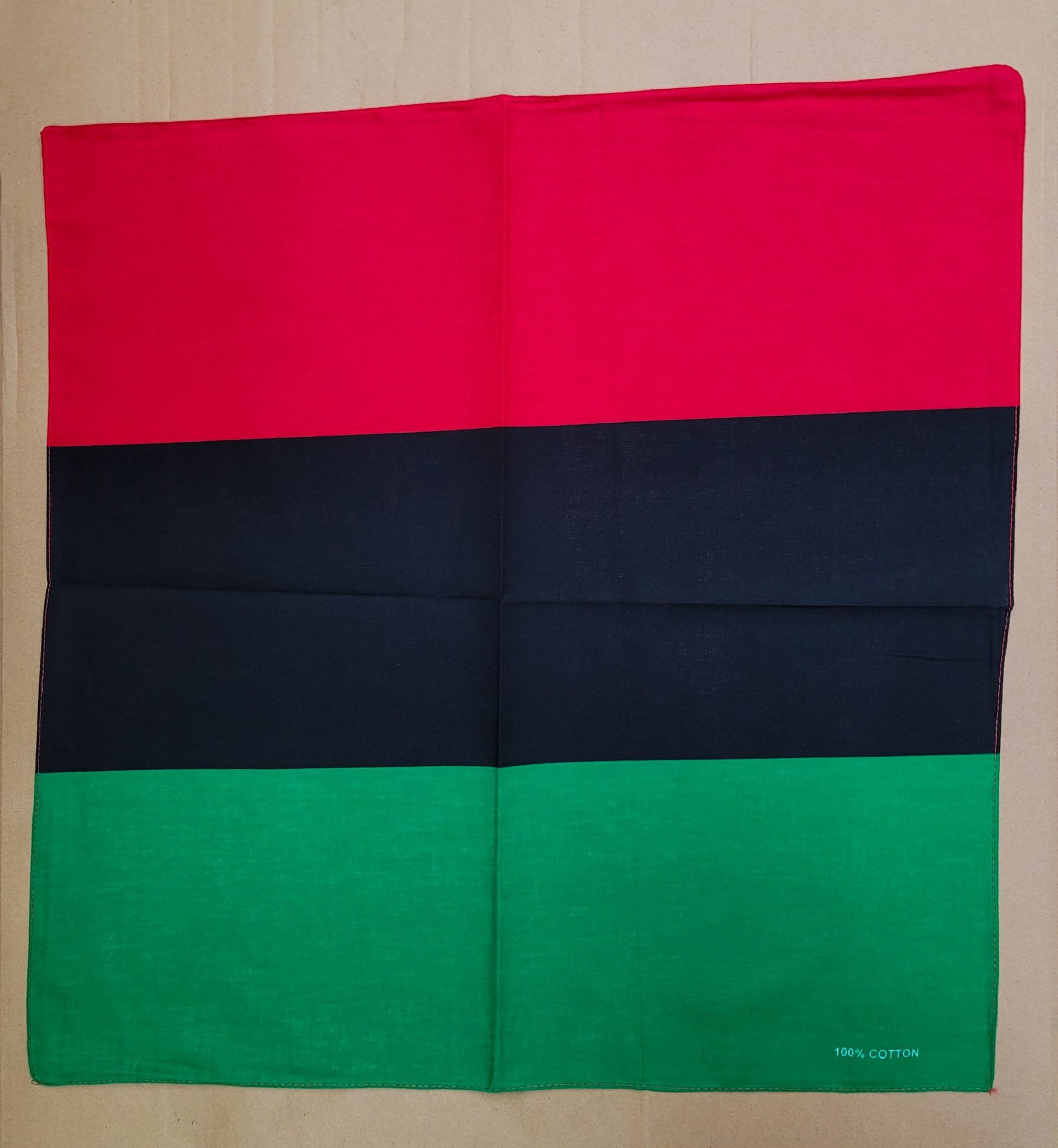 Hat & Scarf Set (Pan-African color wave) MM Red Black and Green Pan-african Flag Inspired Scarf 8 main image 2