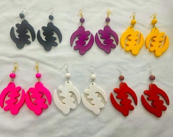 Afrocentric Gye Nyame earrings