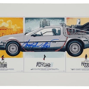 Christopher Lloyd signerad "Tillbaka till framtiden" 12x18 foto (Beckett)