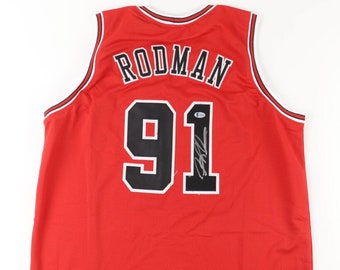 デニス・ロッドマン ユニフォーム RODMAN AUTOGRAPHED サイン デニス・ロッドマン直筆サイン入りシカゴ・ブルズジャージ（ベケット