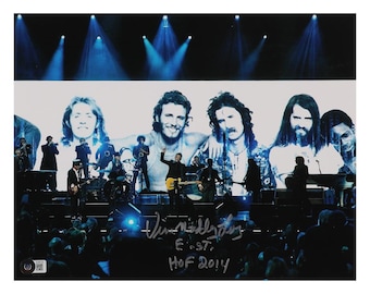 Photo signée Vini Lopez 11 x 14 pouces portant l'inscription « E. ST ». & « HOF 2014 » - Certification Beckett