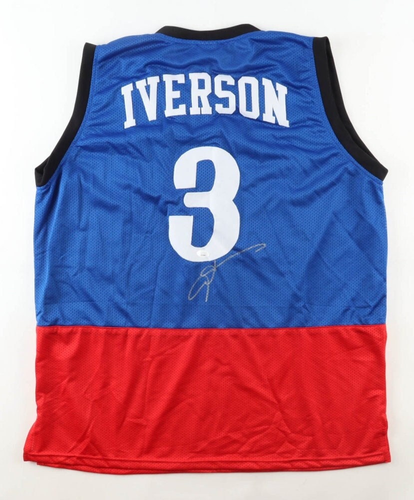 Allen Iverson Signed Philadelphia 76ers Custom Jersey (PSA/DNA COA
