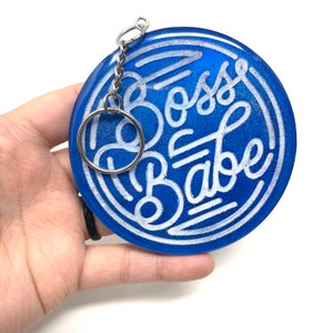 Blue Boss Babe Wall Decor | Wall Hanger | Resin | Handmade