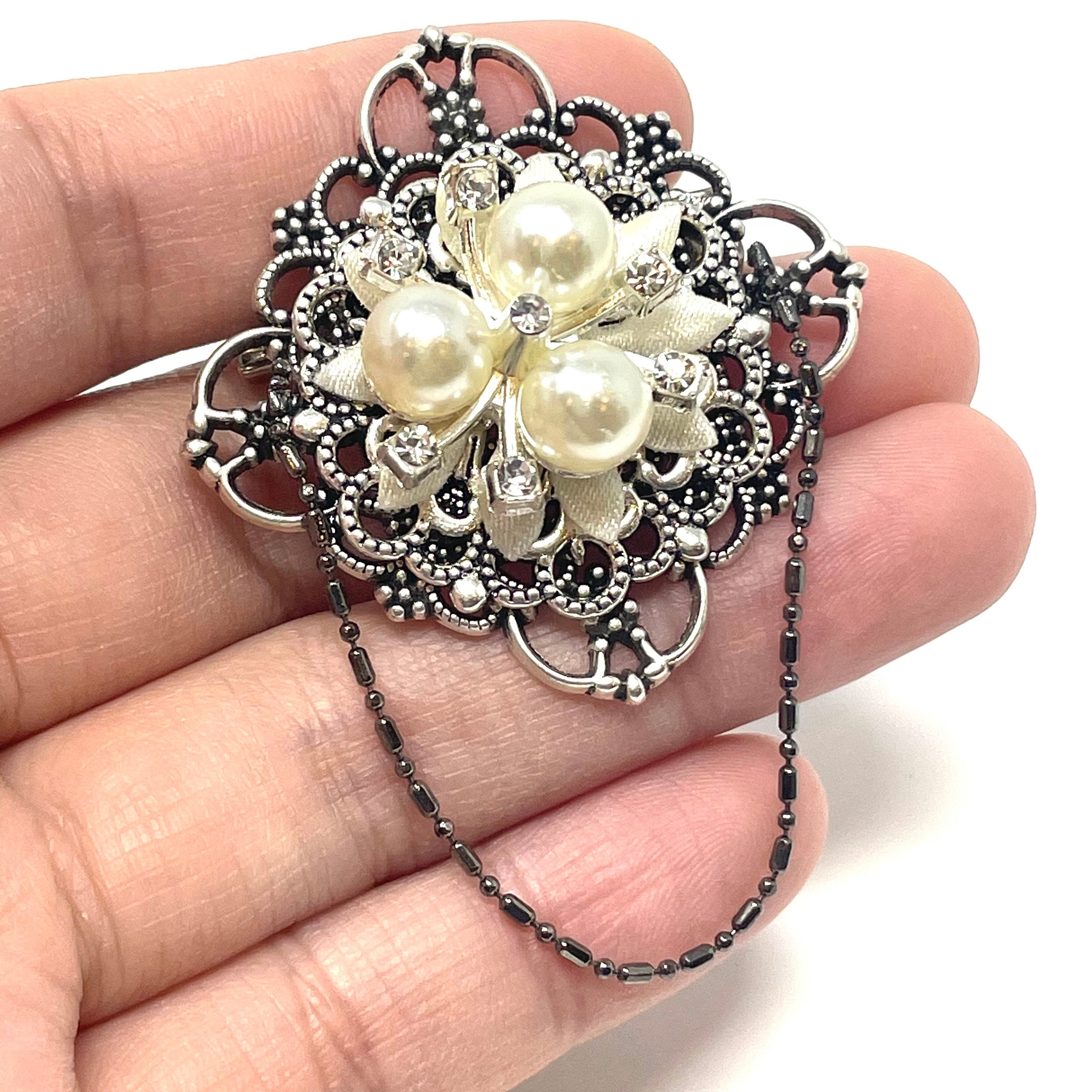 Handmade Brooch Wire Brooch Beaded Brooch | Etsy