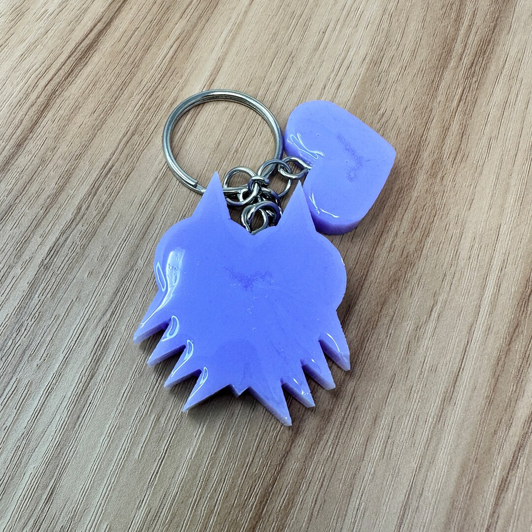 Purple Majora's Mask Keychain Resin Keychain Handmade Gifts Etsy