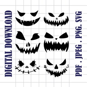 Halloween 8 Digital Download | PNG | PDF | JPEG | Halloween Designs | Halloween Graphics | Printable Designs