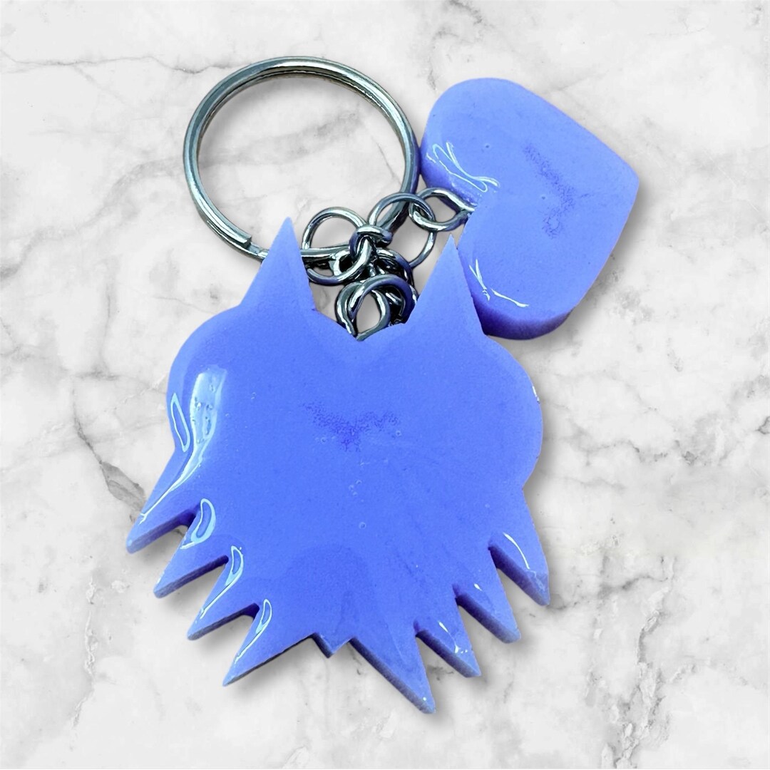 Purple Majora's Mask Keychain Resin Keychain | Handmade Gifts - Etsy