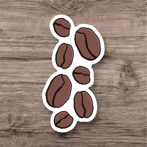Coffee Beans Sticker | Illustrations | Wall Art | Coffee