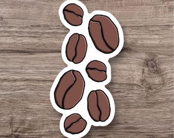 Coffee Beans Sticker | Illustrations | Wall Art | Coffee