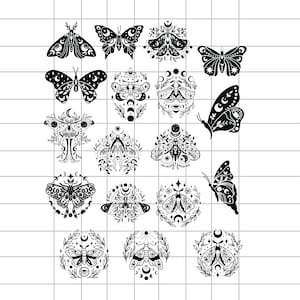 Celestial Butterfly Bundle Resin Foil 1 | Resin Insert | Resin Sheet | Transparency Insert | Transparent Sheets | Holographic
