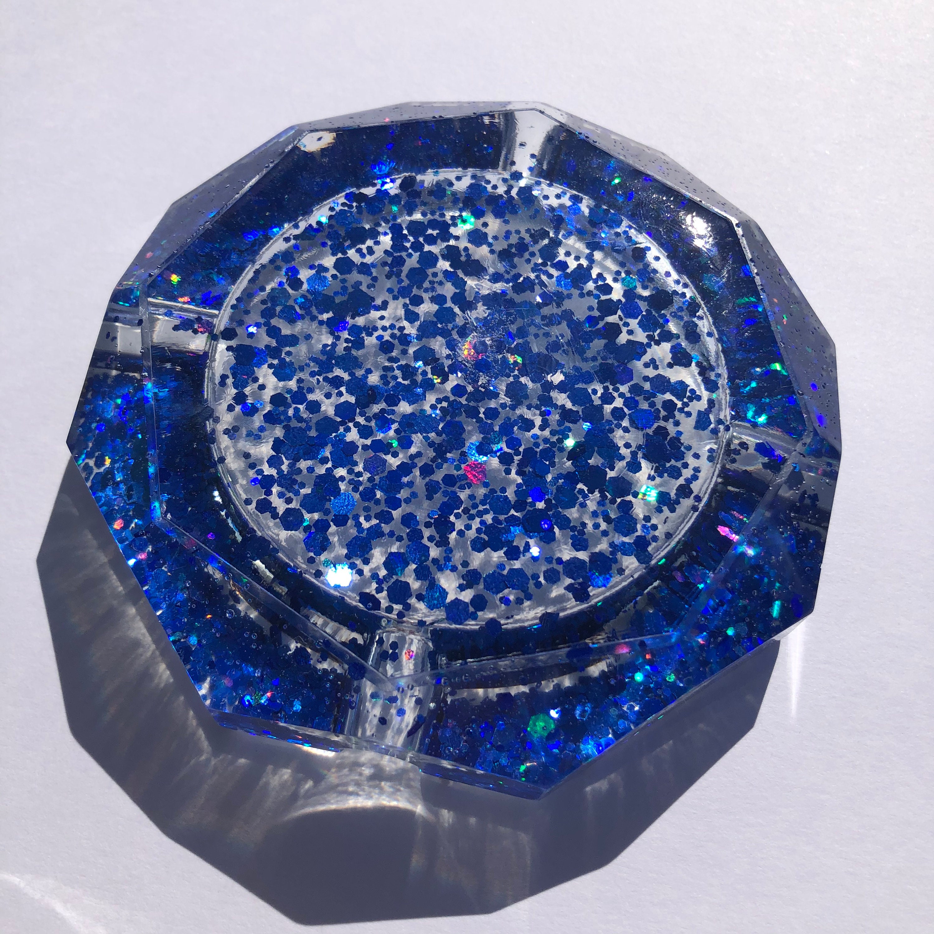 Holographic Blue Ashtray Smoker Gifts Smoking Gifts Etsy