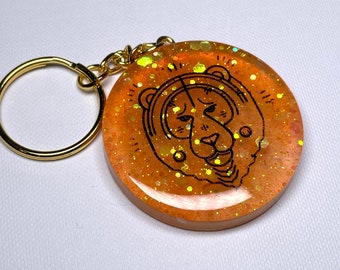 Leo Zodiac Keychains  | Resin Keychains | Handmade | Astrology | Horoscope