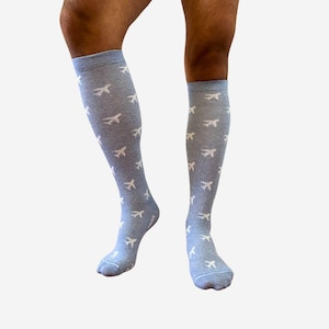 Airplane Socks | Compression Socks | Travel Socks | Happy Socks | Socks for Men and Women | Christmas gift | Comfortable Socks