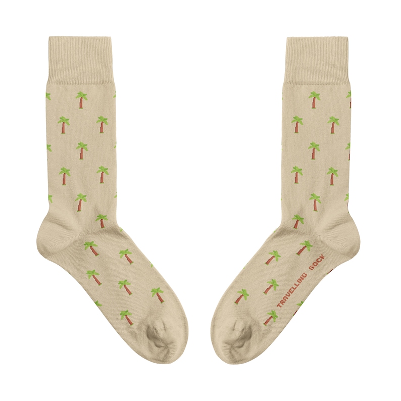 Palm Tree Socks | Summer Vibes | Socks Men Women | Colorful Socks | Happy Birthday | Cool | Funny | Bold | Gift | Gift Idea | Maldives image 1
