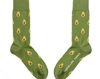 Avocado Socks | Food Socks | Happy Socks | Socks for Men and Women | Funny Socks | Gift | Christmas gift | Healthy Food | Bold | Design