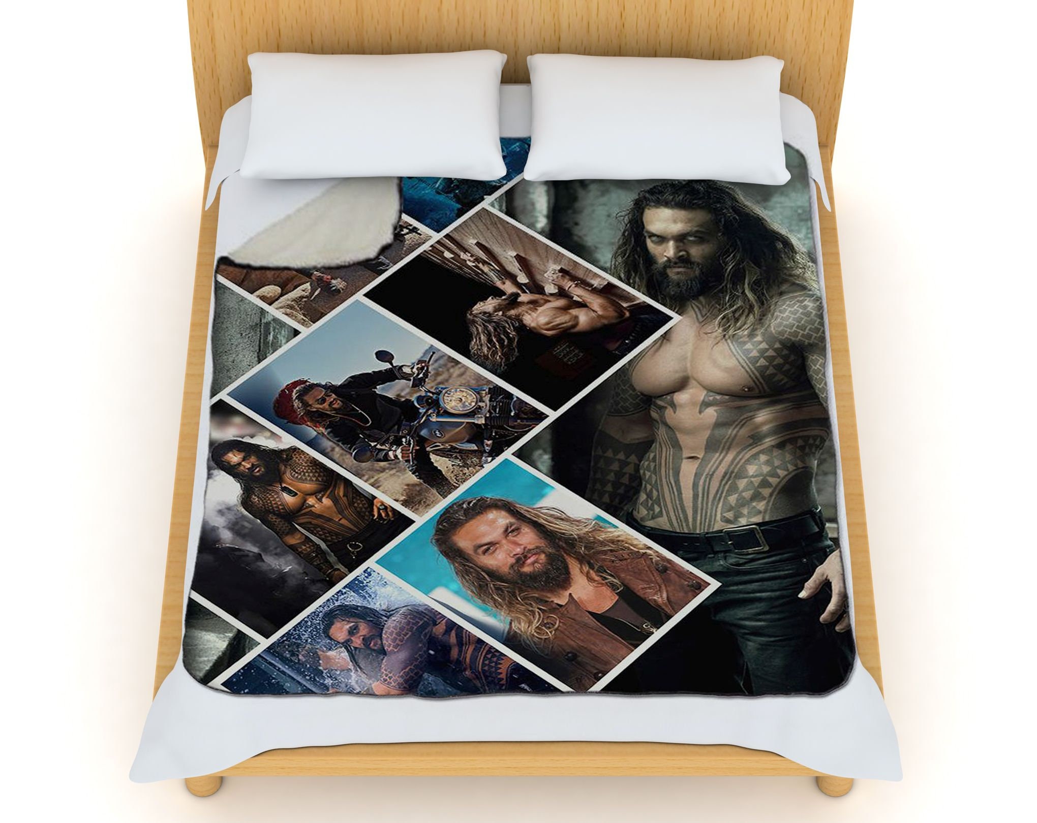 Jason Momoa Blanket 79 Collage Sherpa Fleece Winter 150 Etsy