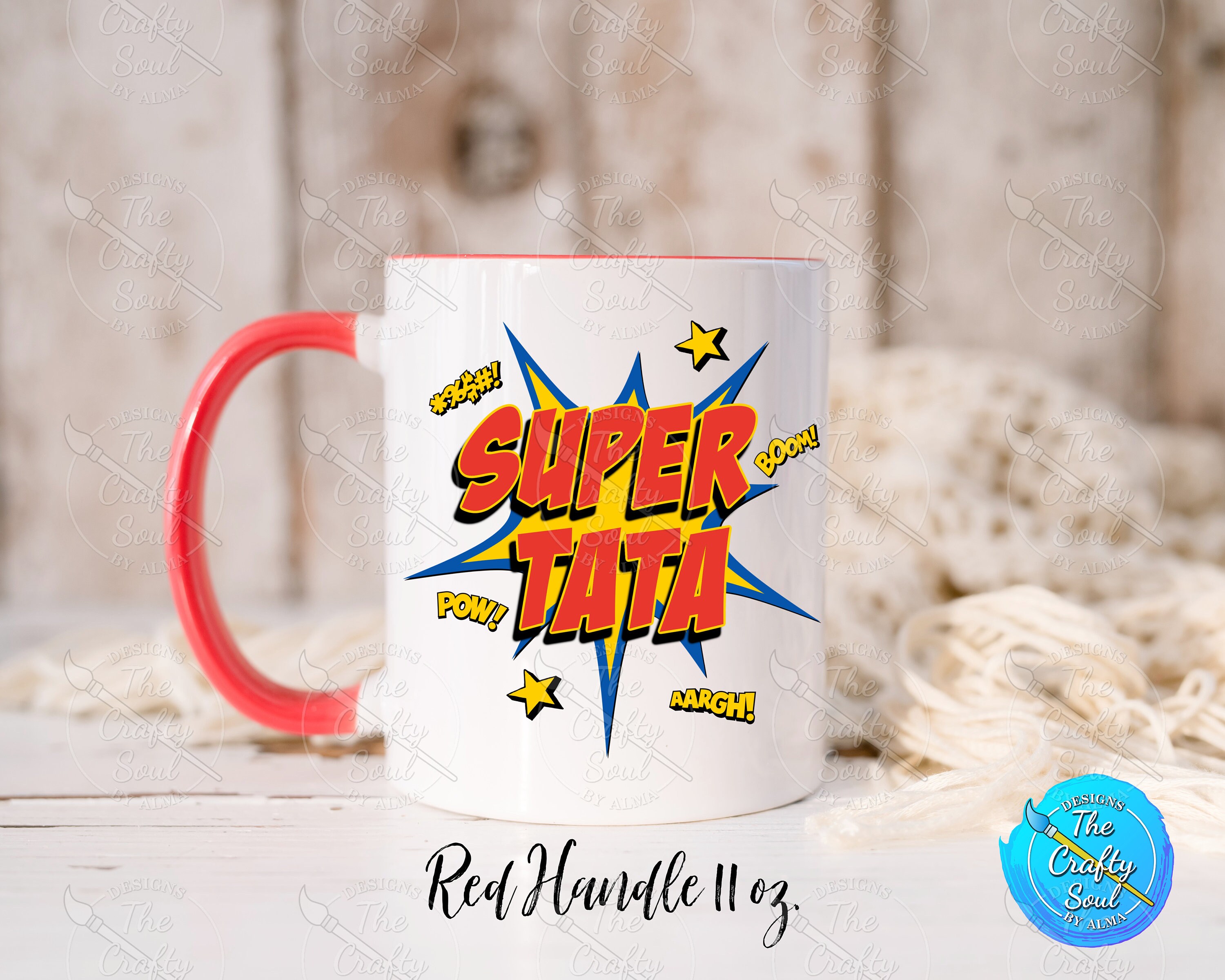 Super Tata, Mug for Tata, Father's Day Mug, Funny Coffee Mug, Personalized  Gift for Tata by Crafty Soul Wares 