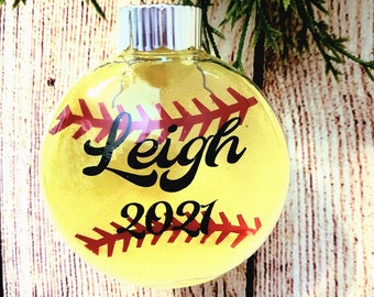 Personalisierte Softball Ornament, Team Coach Geschenk