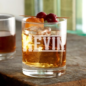 Rocks Glass - 12oz - Personalized, Etched, Engraved