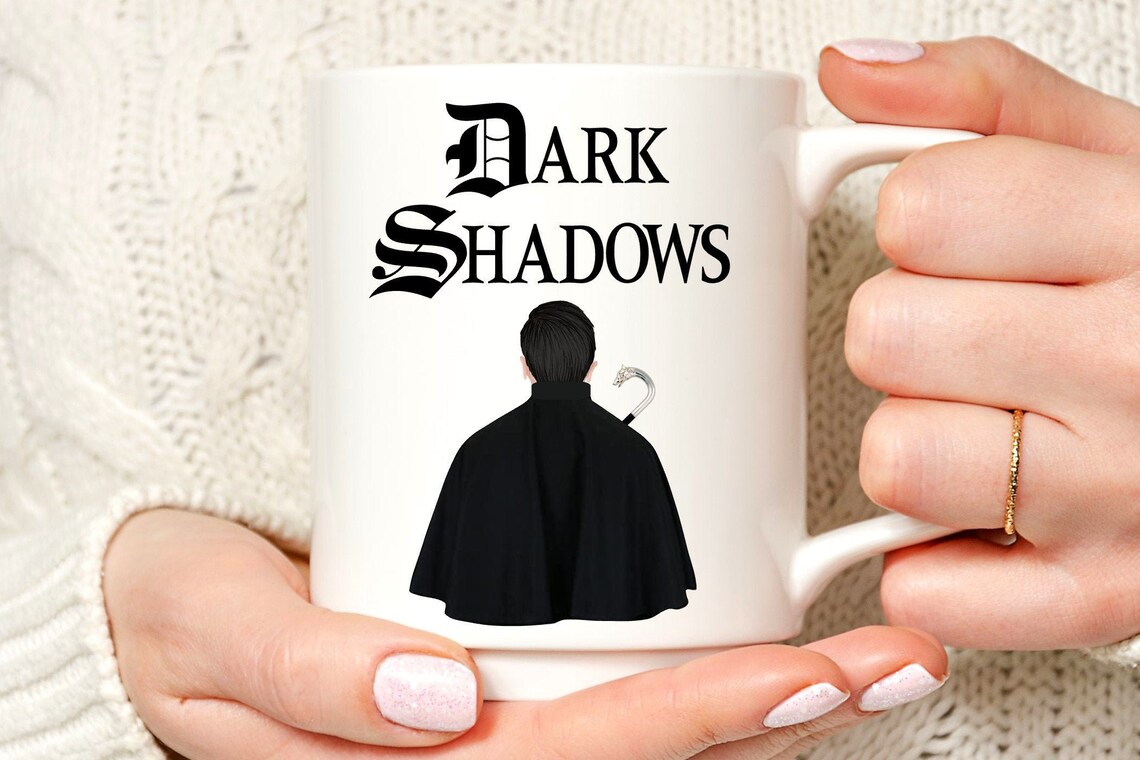 Dark Shadows Mug Barnabas Collins Cape and Wolfhead Cane Etsy