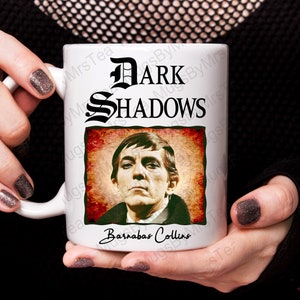 Barnabas Collins Mug, Dark Shadows, Gothic Soap, Collinwood, Vampire, Barnabas Collins, Dark Shadows Gift