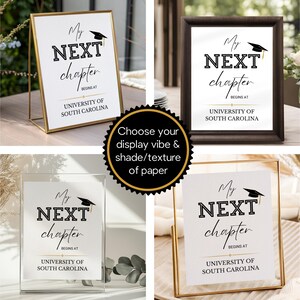 Personalized Graduation Table Sign, College Destination (digital ...