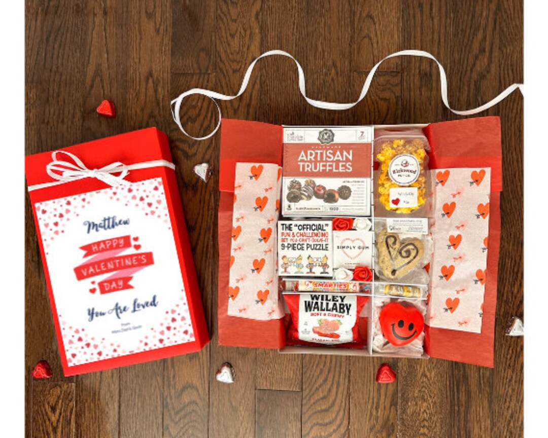 Valentine Gift Box for Him, Valentine's Day Gift Box, Valentine Gift
