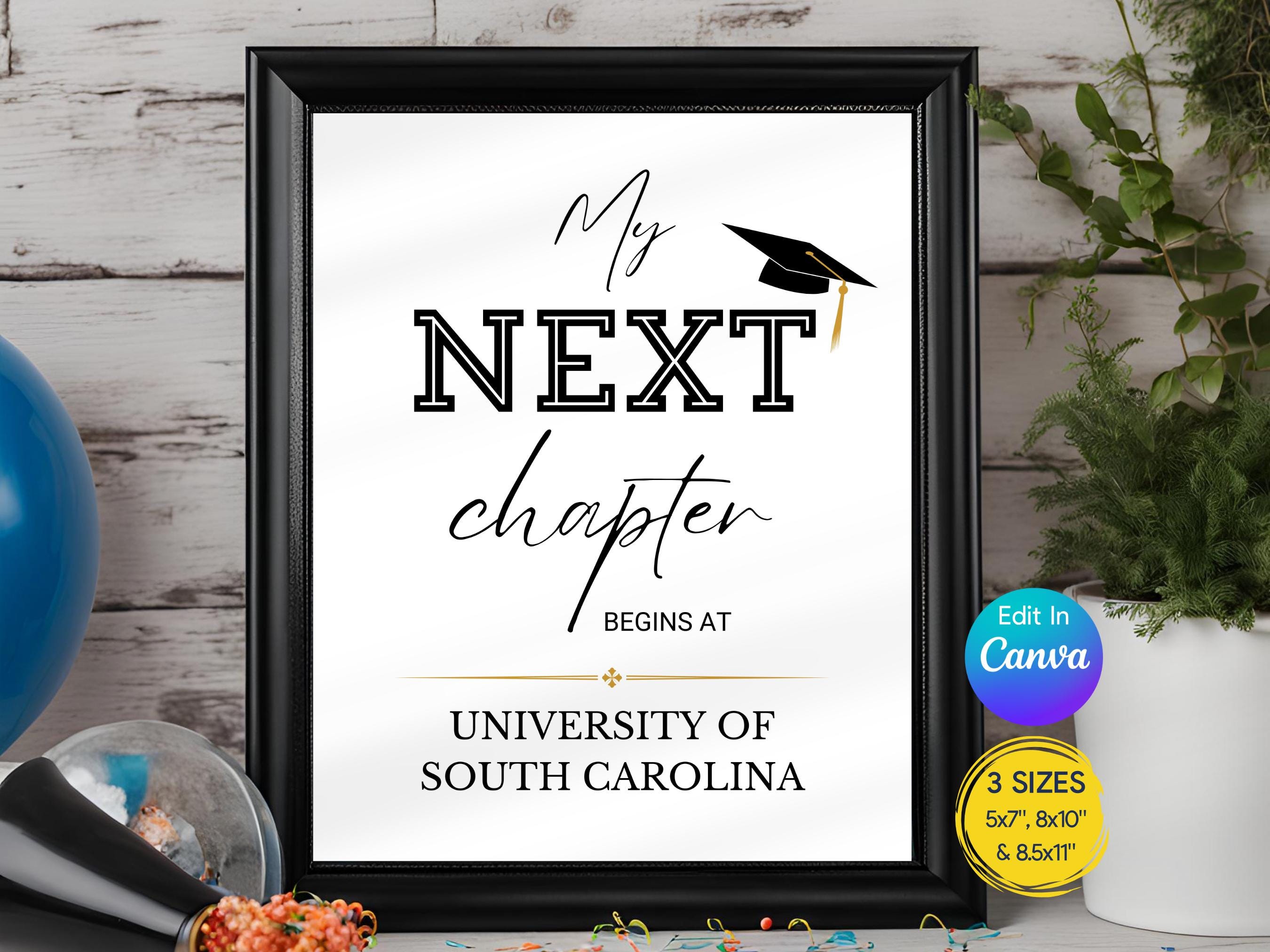 Graduation Printable Sign My Next Chapter Starts at Graduation Sign ...