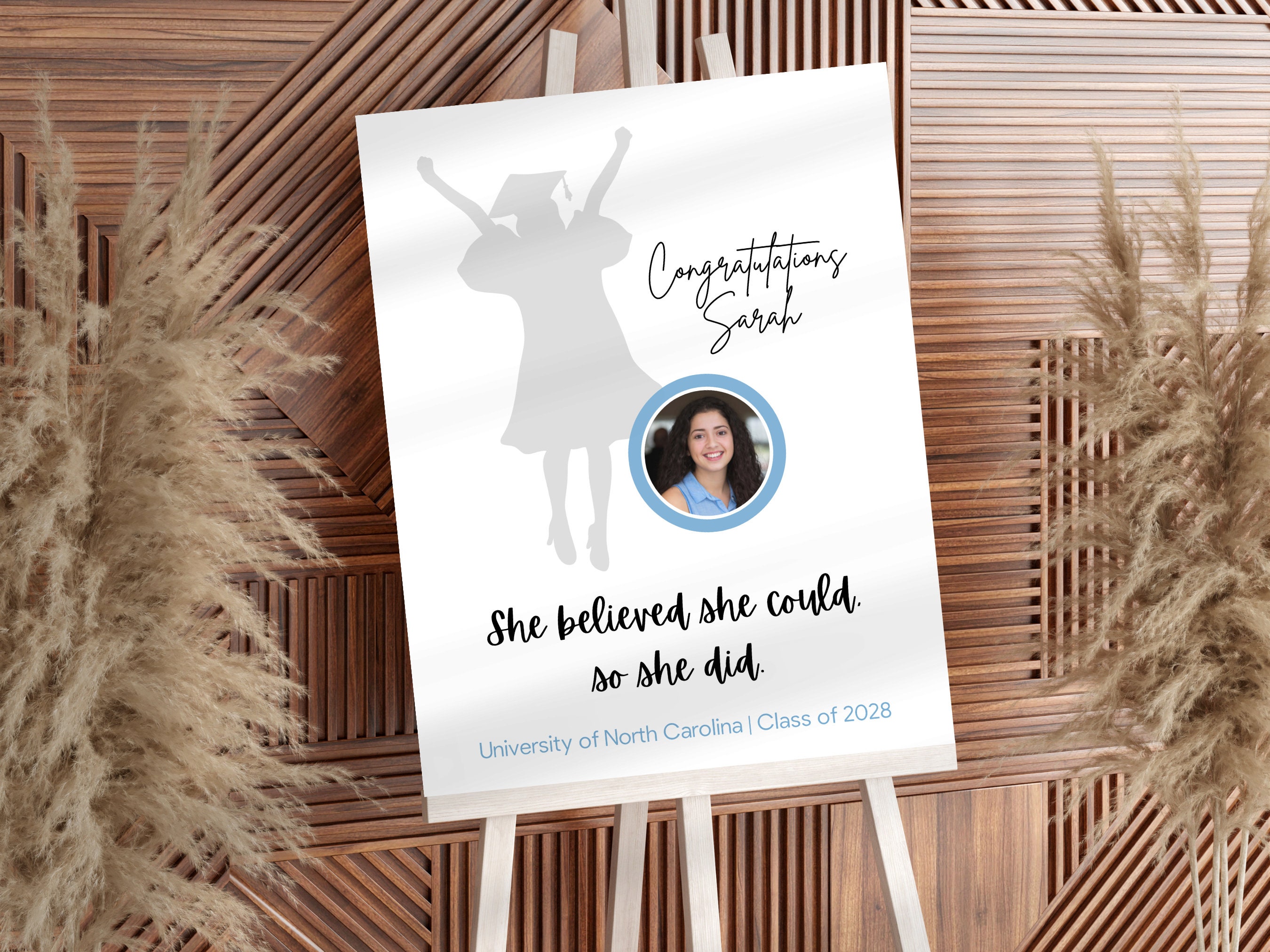 Personalized Graduation Photo Sign, Printable Party Decor (digital ...