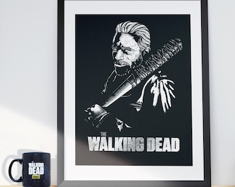 TWD Negan A3 Print