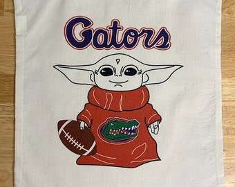 Baby Yoda University of Florida Lightweight Tote Bag, UF Baby Yoda Tote Bag, UF Football Tote Bag
